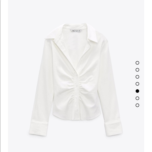 pleated tailored shirt zara